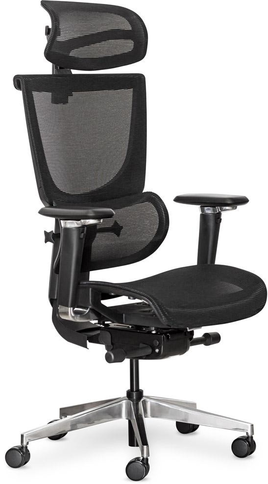 Крісло офісне Mealux S8 Air Black (HF-S8P M/B)